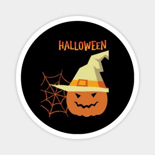 Simple Halloween with carving pumkin Magnet